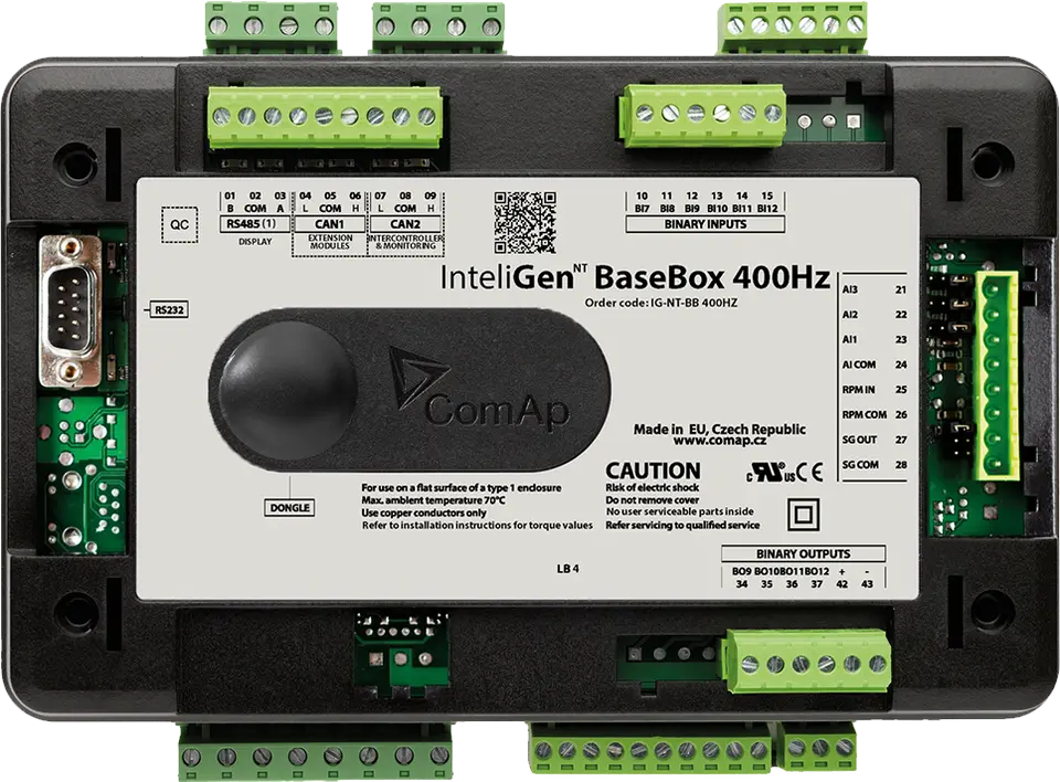 ComAp - InteliGen NT BaseBox 400 Hz